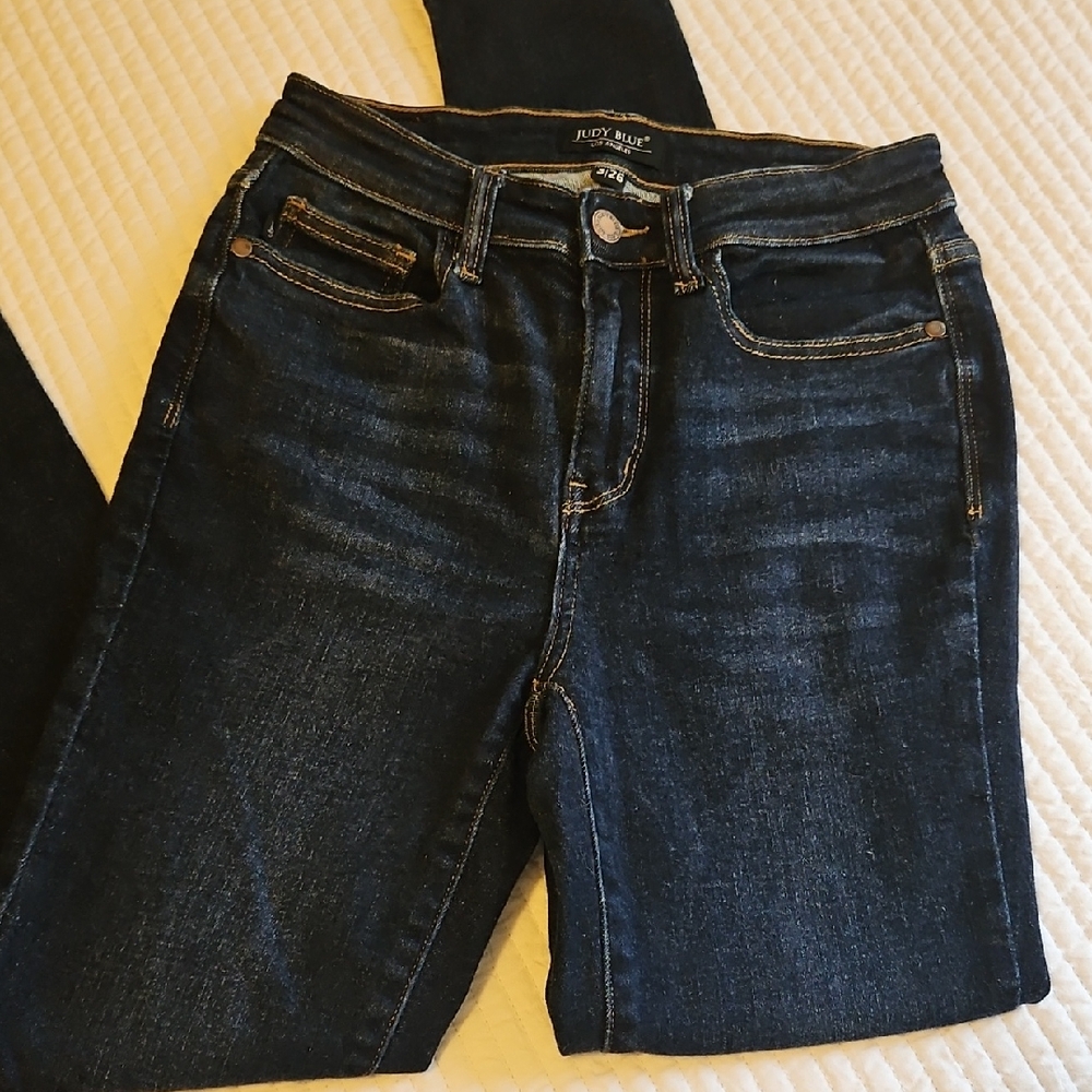 Judy Blue Women's Deep Indigo Skinny Jeans